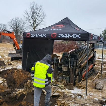 Zakończona inwestycja: Budowa sieci wodociągowej w ul. Tymiankowej w m.Grabina